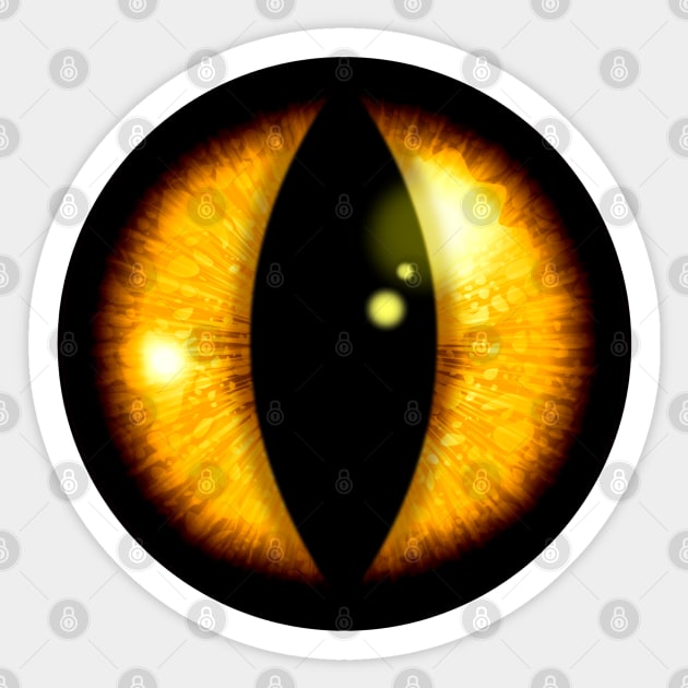 Golden Dragon Eye Sticker by HolidayBug